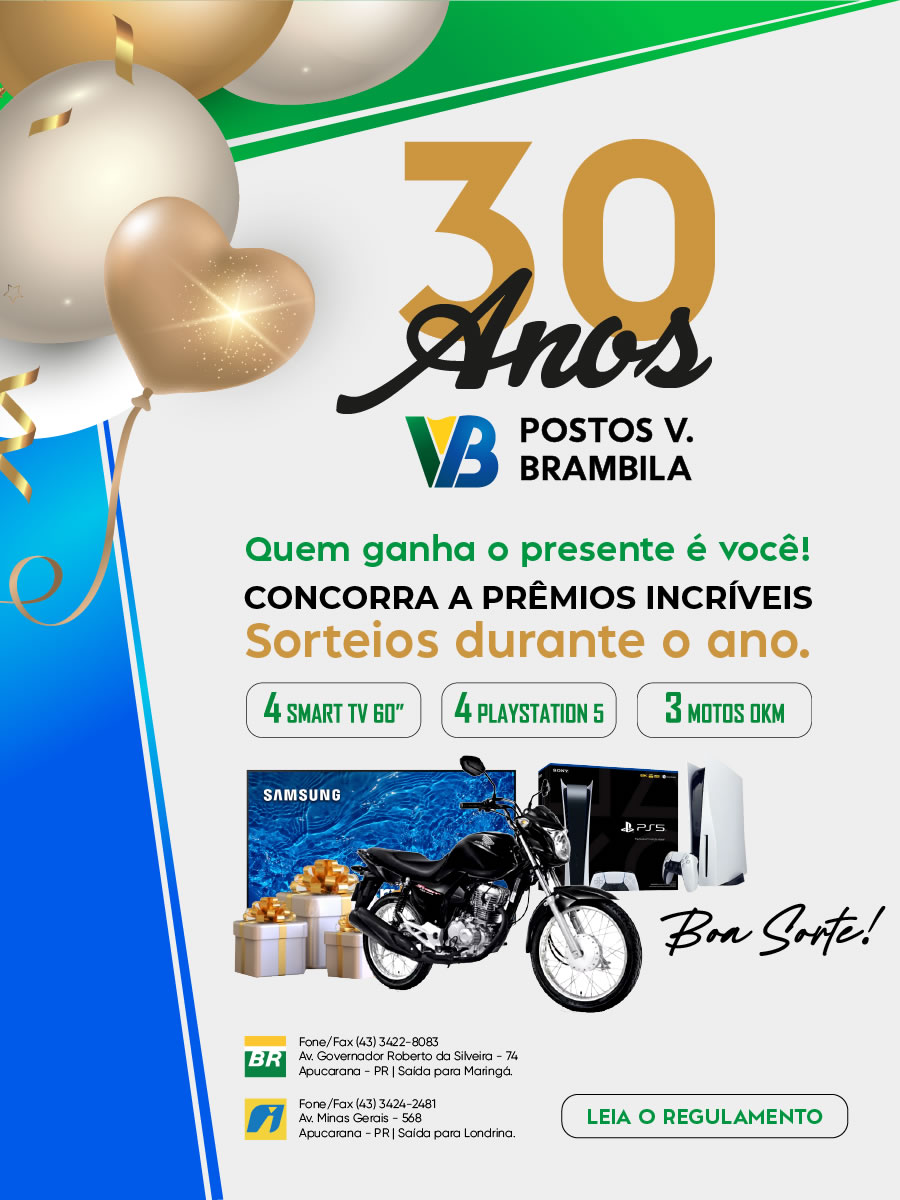 Você já está participando do sorteio de aniversário dos Postos São